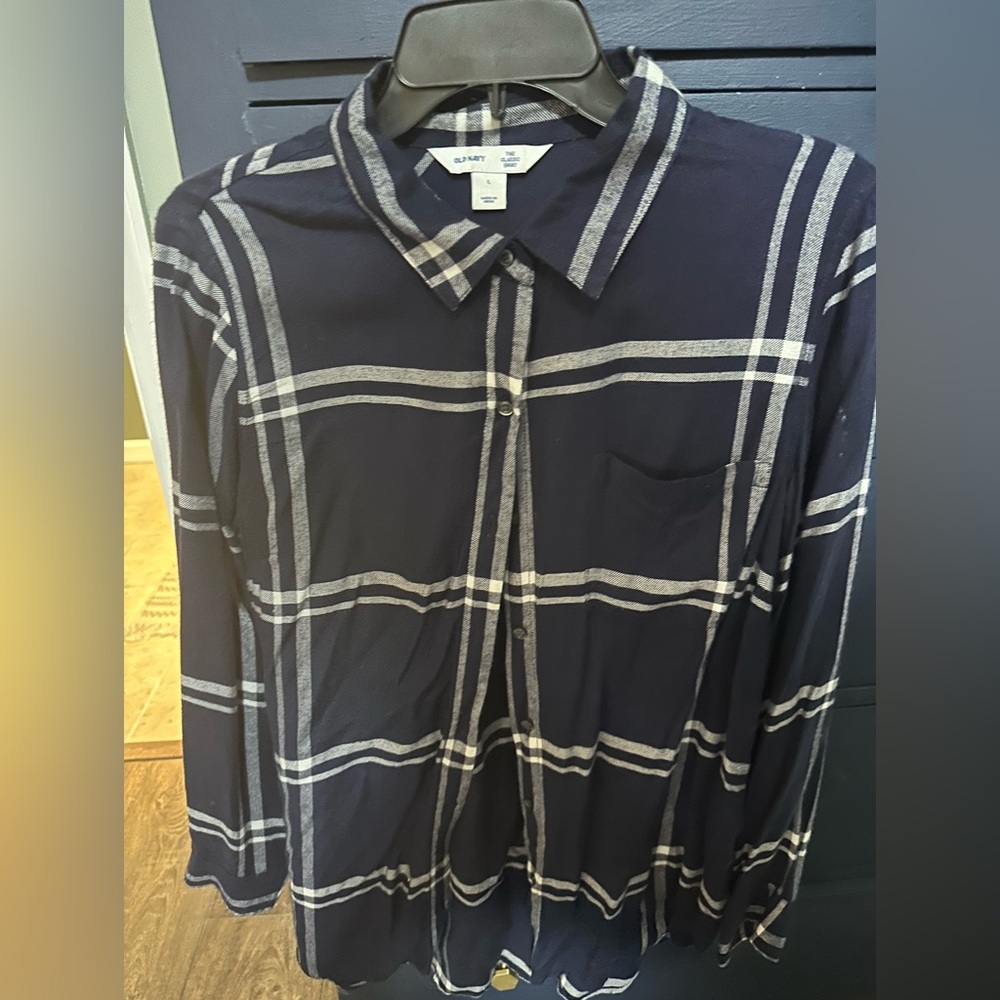 3 Old Navy flannel shirts
